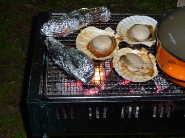 ホタテの醤油焼き