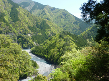 寸又峡吊り橋