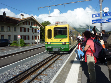 クライネシャイデック行きの電車