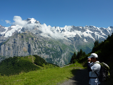 スイスのトレッキング風景