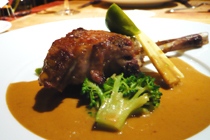 メインの肉料理